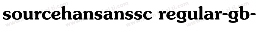 sourcehansanssc regular-gb字体转换